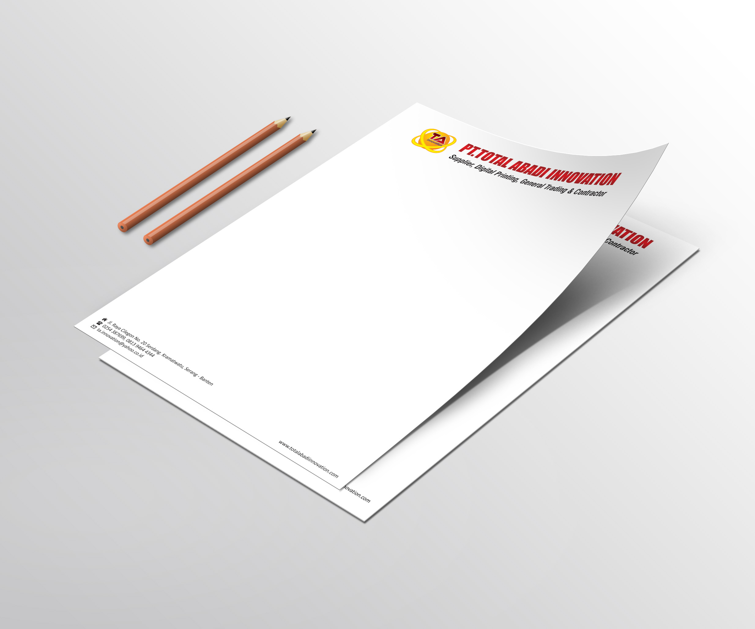 Kop Surat HVS Ukuran A4 Full Color