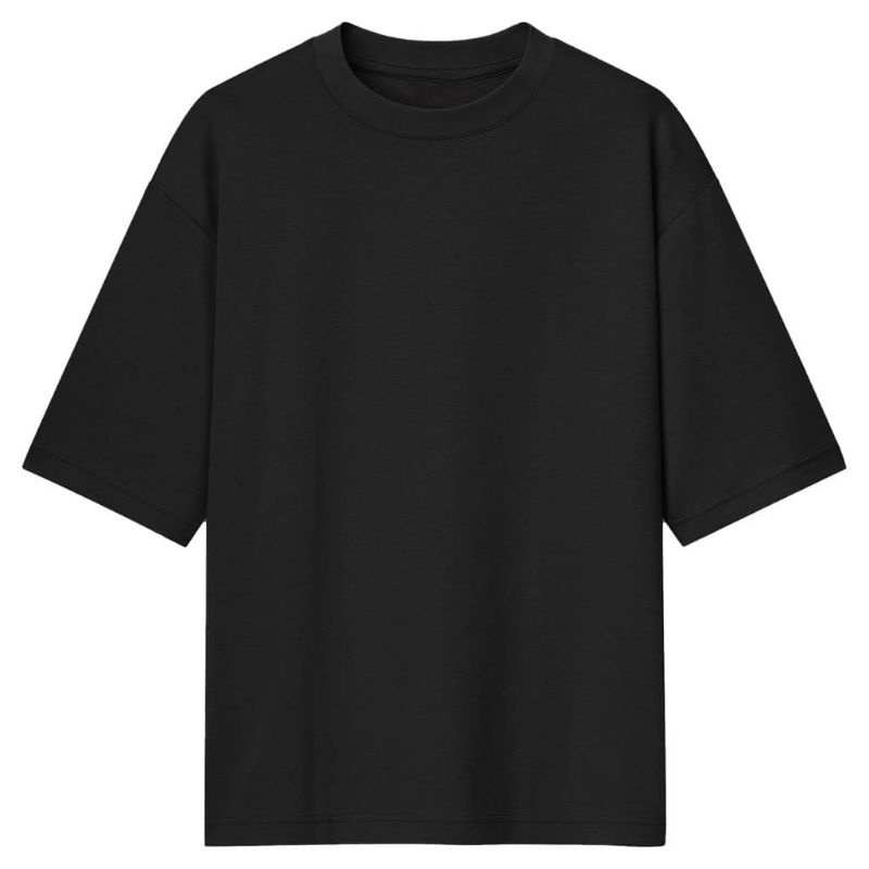 Kaos Katun Air Oversized Hitam
